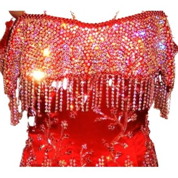 Couture Luxury Designer Wedding Evening Swarovski Crystals Runway Cocktail Dress - Picture 10 of 15